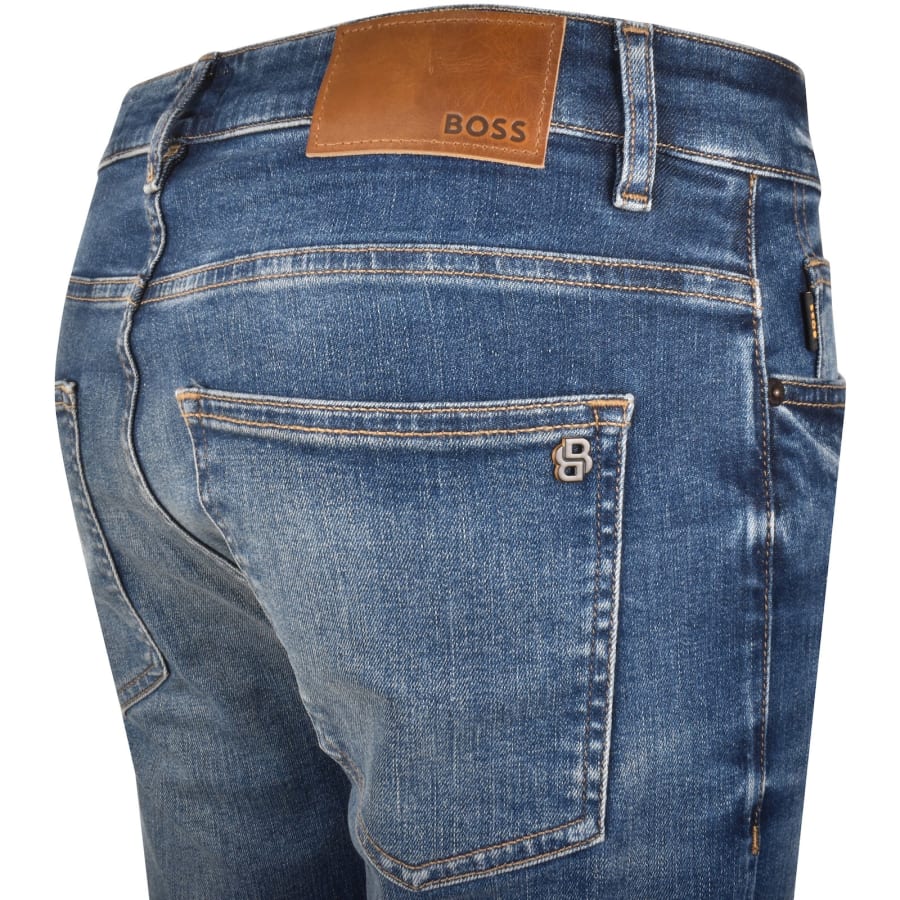 BOSS Delaware Slim Fit Jeans Mid Wash Blue